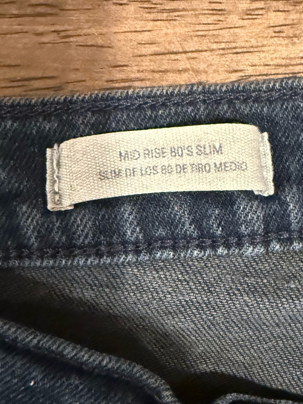 Universal Thread Mid Rise Boot Slim Jeans Women’s Size 16 Dark Wash Button Fly - Picture 4 of 5